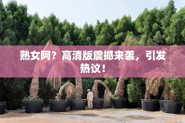 熟女阿？高清版震撼来袭，引发热议！