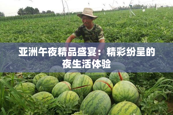亚洲午夜精品盛宴：精彩纷呈的夜生活体验
