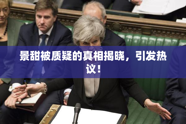 景甜被质疑的真相揭晓，引发热议！