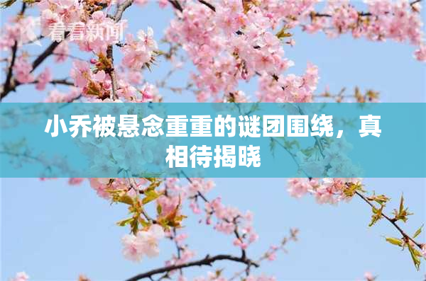 小乔被悬念重重的谜团围绕，真相待揭晓