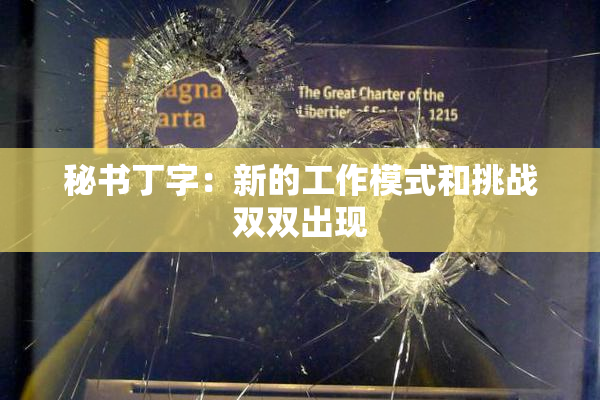 秘书丁字：新的工作模式和挑战双双出现