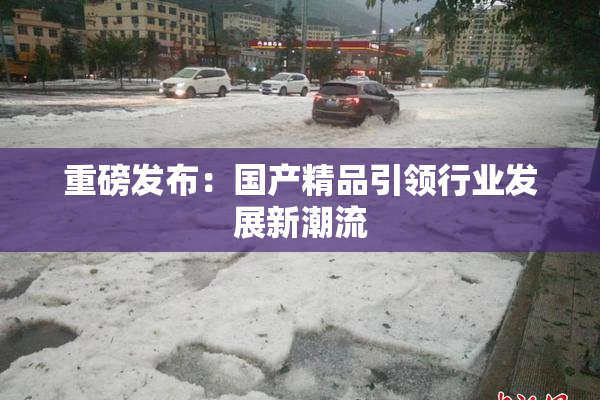 重磅发布：国产精品引领行业发展新潮流