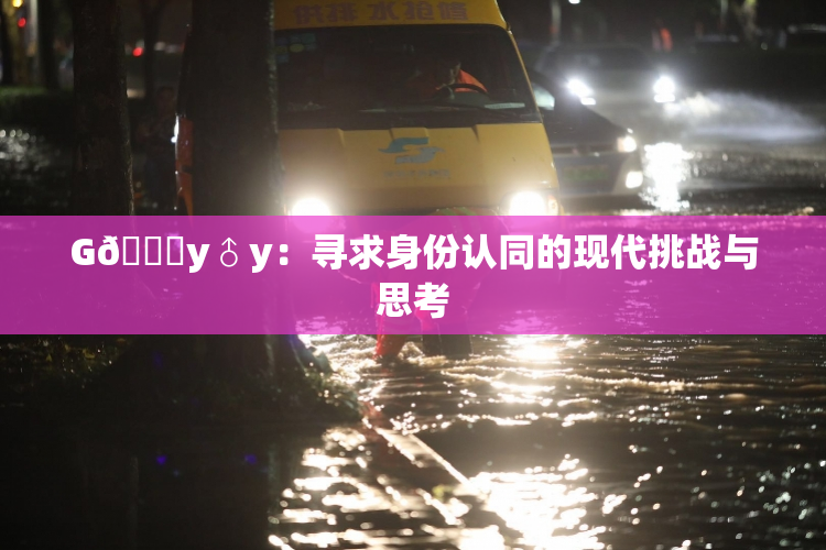 G🈚y♂y：寻求身份认同的现代挑战与思考