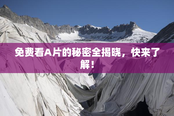 免费看A片的秘密全揭晓，快来了解！