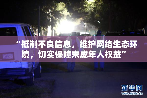 “抵制不良信息，维护网络生态环境，切实保障未成年人权益”