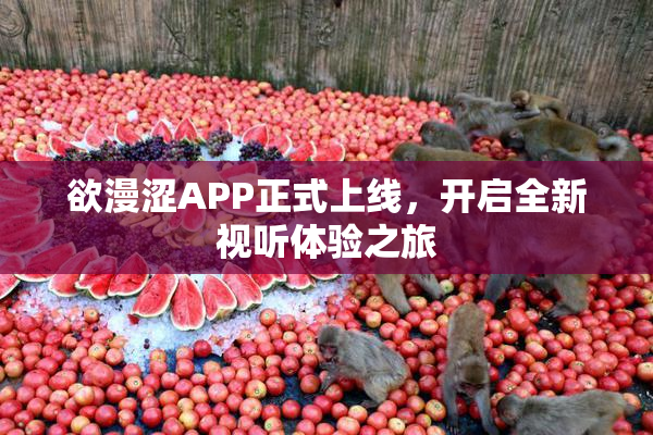 欲漫涩APP正式上线，开启全新视听体验之旅