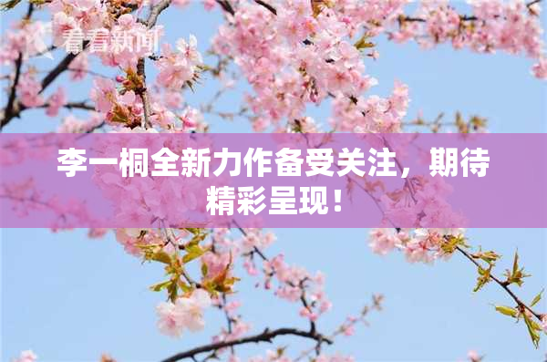 李一桐全新力作备受关注，期待精彩呈现！