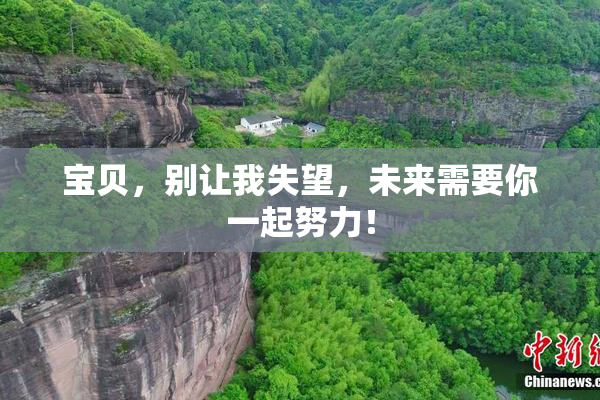 宝贝，别让我失望，未来需要你一起努力！