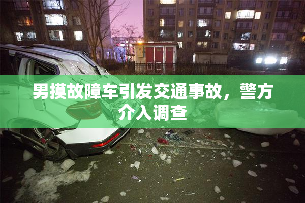 男摸故障车引发交通事故，警方介入调查