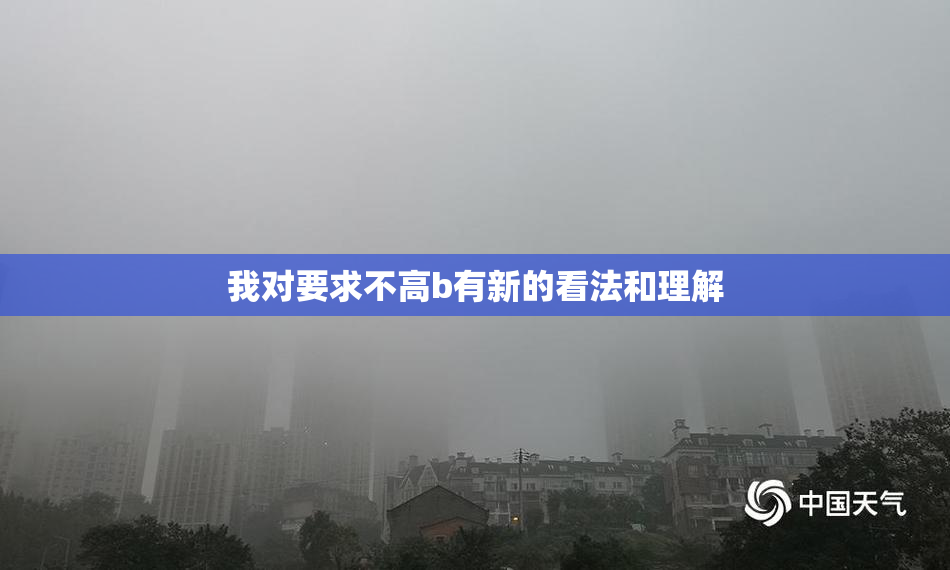 我对要求不高b有新的看法和理解