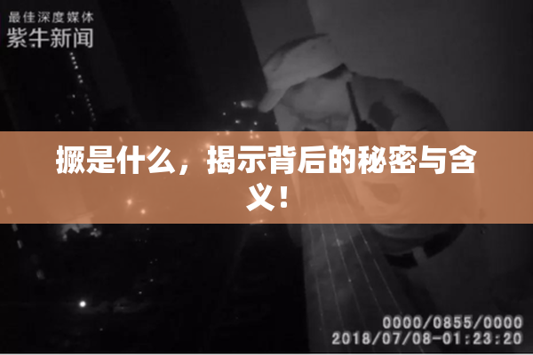 撅是什么，揭示背后的秘密与含义！
