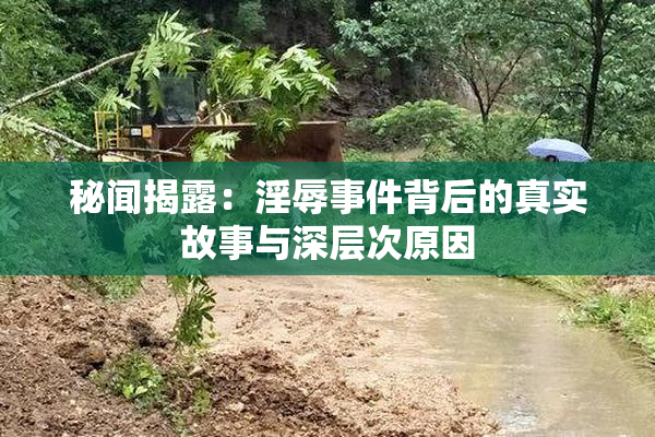 秘闻揭露：淫辱事件背后的真实故事与深层次原因