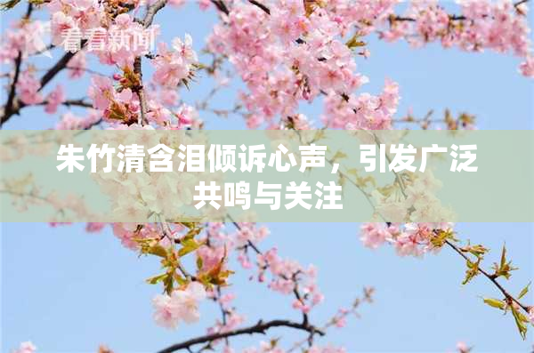 朱竹清含泪倾诉心声，引发广泛共鸣与关注