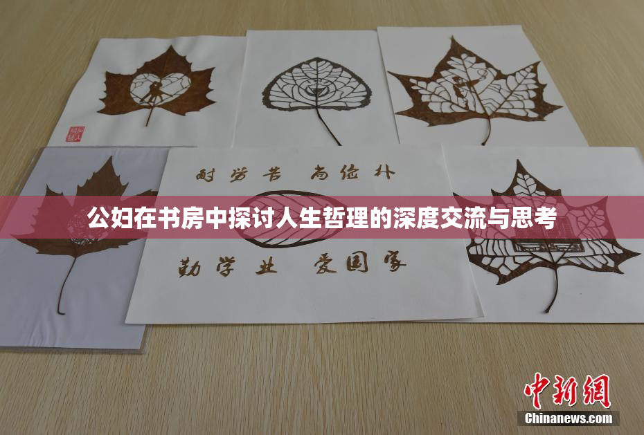 公妇在书房中探讨人生哲理的深度交流与思考