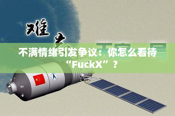不满情绪引发争议：你怎么看待“FuckX”？