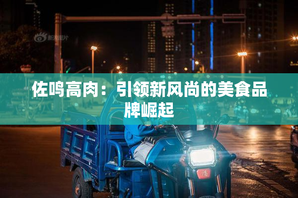 佐鸣高肉：引领新风尚的美食品牌崛起