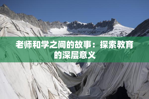 老师和学之间的故事：探索教育的深层意义