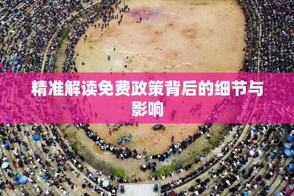 精准解读免费政策背后的细节与影响