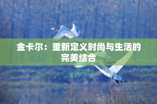 金卡尔：重新定义时尚与生活的完美结合