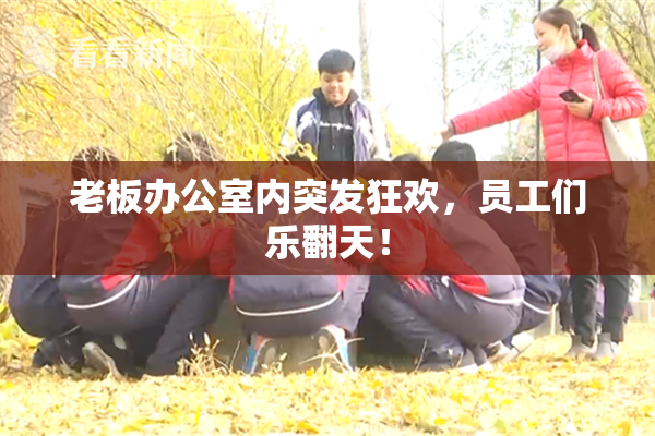 老板办公室内突发狂欢，员工们乐翻天！