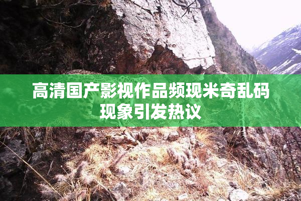 高清国产影视作品频现米奇乱码现象引发热议
