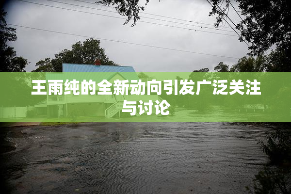 王雨纯的全新动向引发广泛关注与讨论