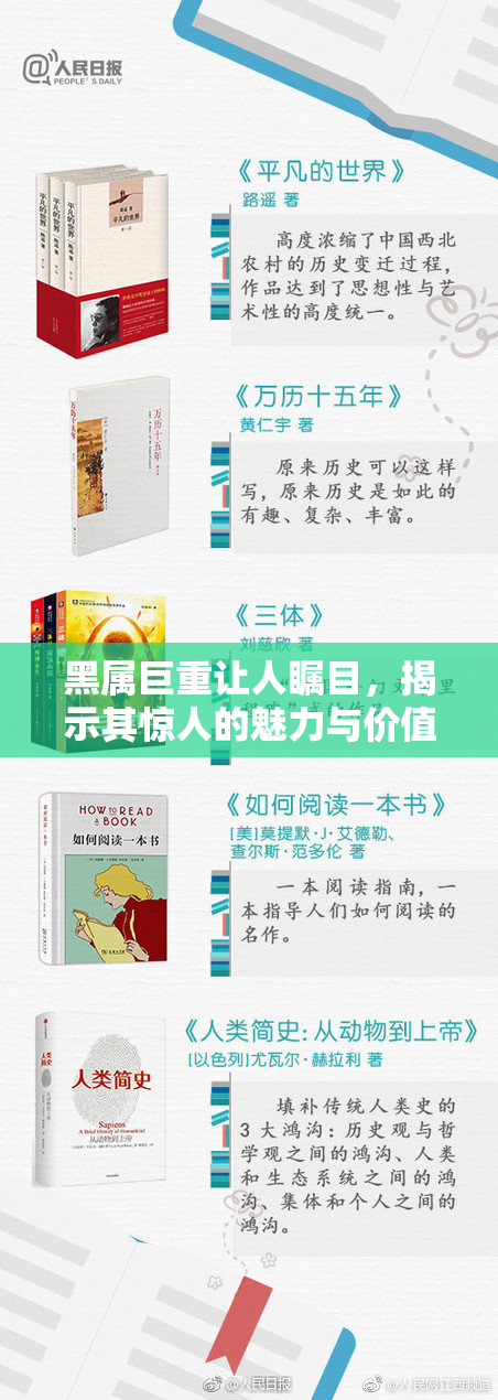 黑属巨重让人瞩目，揭示其惊人的魅力与价值