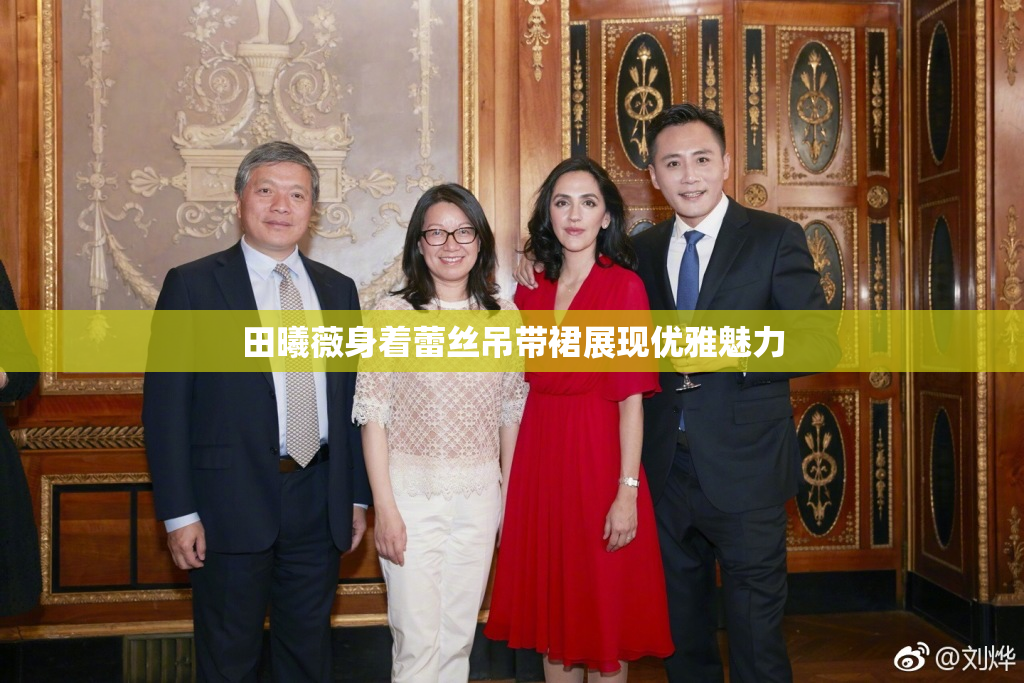 田曦薇身着蕾丝吊带裙展现优雅魅力