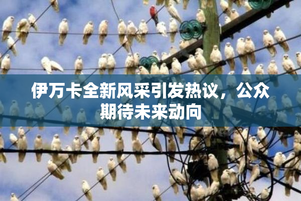 伊万卡全新风采引发热议，公众期待未来动向