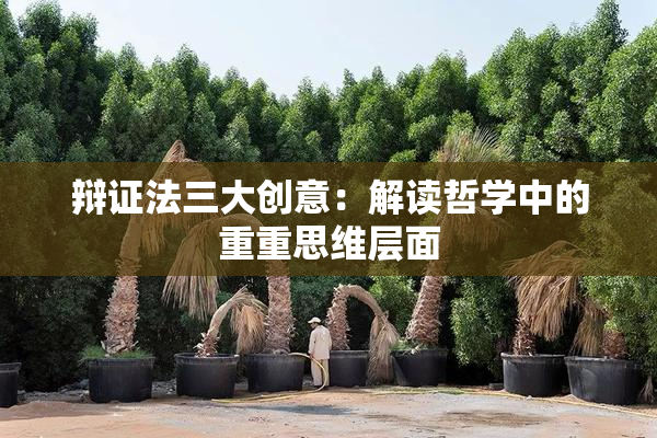 辩证法三大创意：解读哲学中的重重思维层面