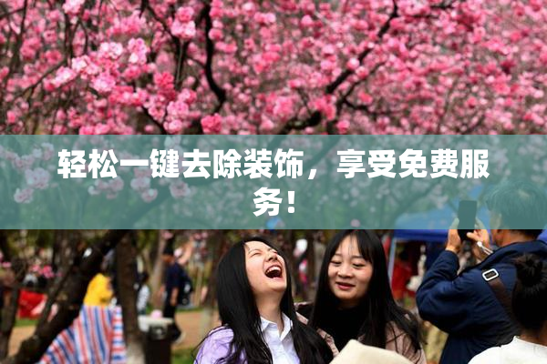 轻松一键去除装饰，享受免费服务！