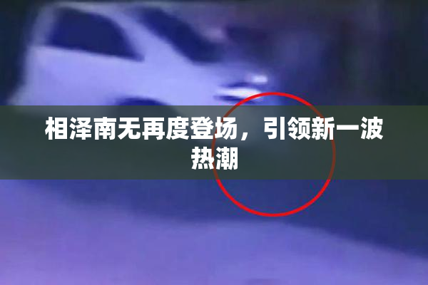相泽南无再度登场，引领新一波热潮