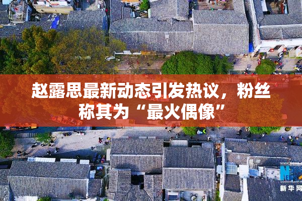 赵露思最新动态引发热议，粉丝称其为“最火偶像”