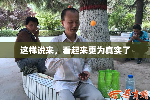 这样说来，看起来更为真实了