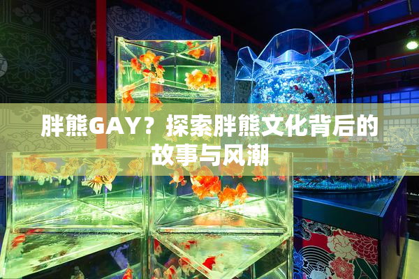 胖熊GAY？探索胖熊文化背后的故事与风潮