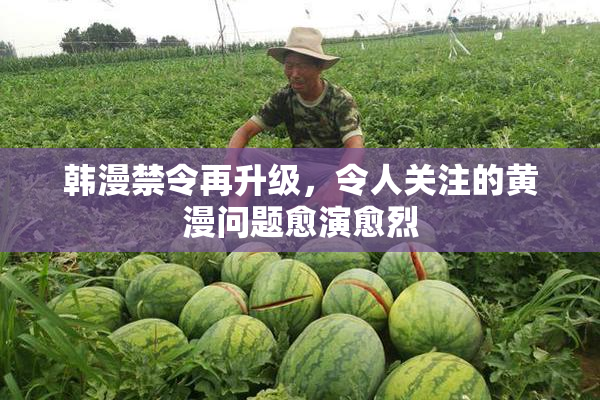 韩漫禁令再升级，令人关注的黄漫问题愈演愈烈