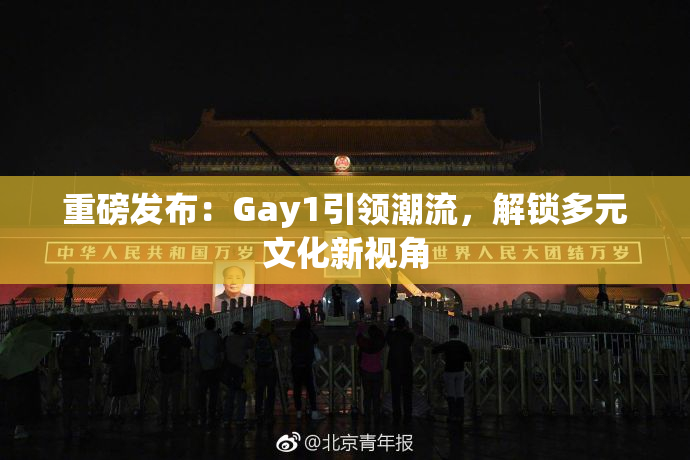 重磅发布：Gay1引领潮流，解锁多元文化新视角