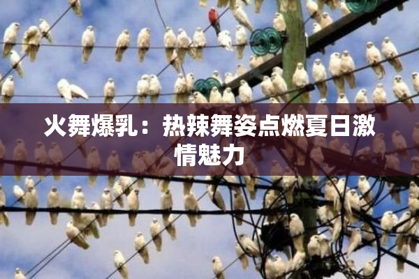 火舞爆乳：热辣舞姿点燃夏日激情魅力
