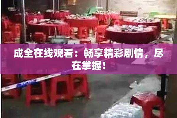 成全在线观看：畅享精彩剧情，尽在掌握！