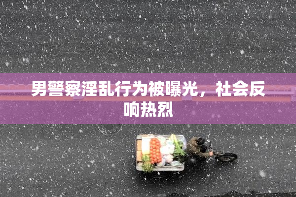 男警察淫乱行为被曝光，社会反响热烈