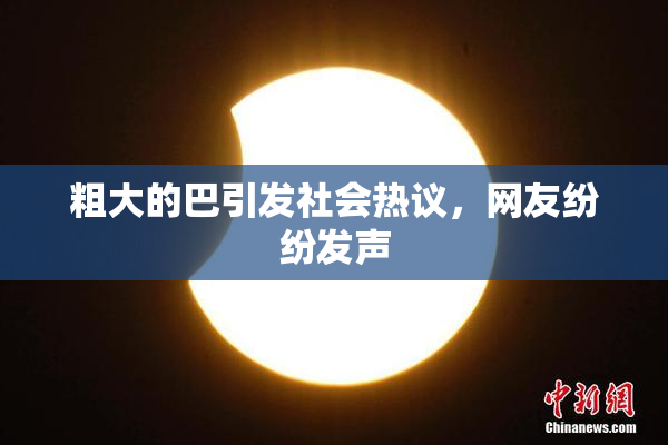 粗大的巴引发社会热议，网友纷纷发声