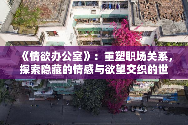 《情欲办公室》：重塑职场关系，探索隐藏的情感与欲望交织的世界