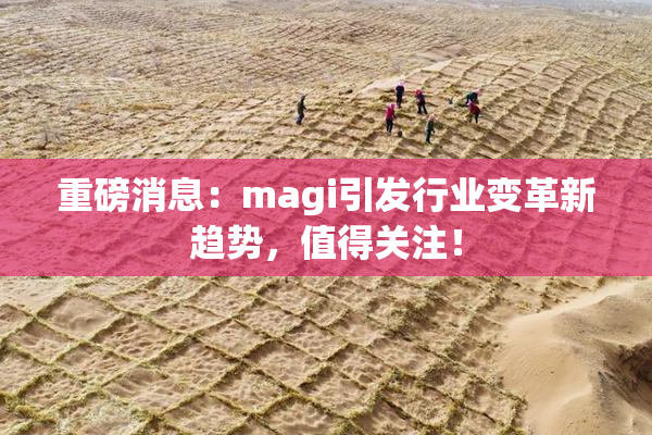 重磅消息：magi引发行业变革新趋势，值得关注！