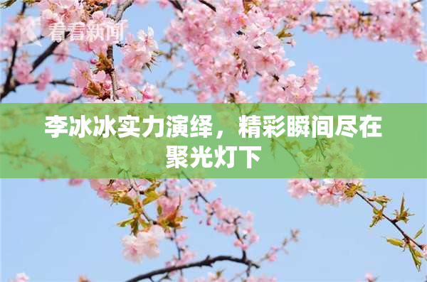 李冰冰实力演绎，精彩瞬间尽在聚光灯下