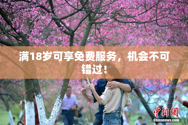 满18岁可享免费服务，机会不可错过！