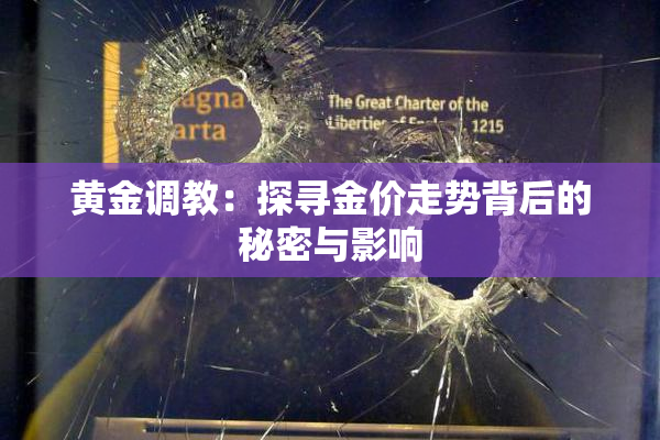 黄金调教：探寻金价走势背后的秘密与影响