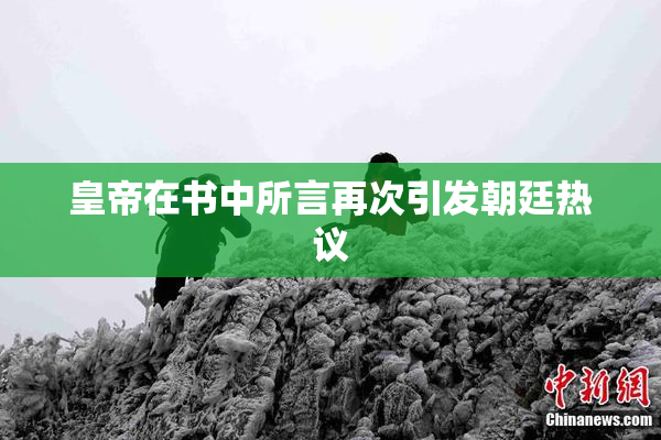 皇帝在书中所言再次引发朝廷热议