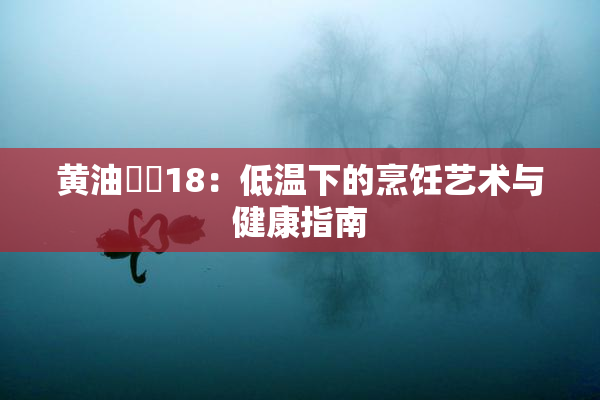 黄油❌‌18：低温下的烹饪艺术与健康指南
