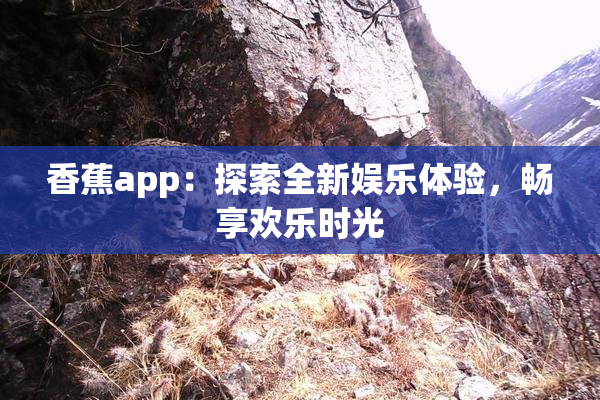 香蕉app：探索全新娱乐体验，畅享欢乐时光