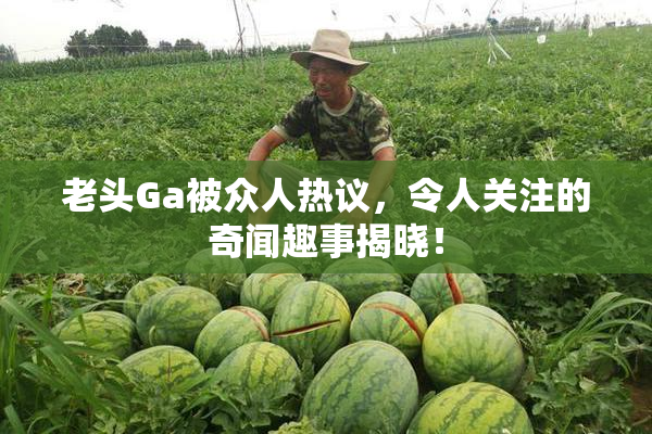 老头Ga被众人热议，令人关注的奇闻趣事揭晓！